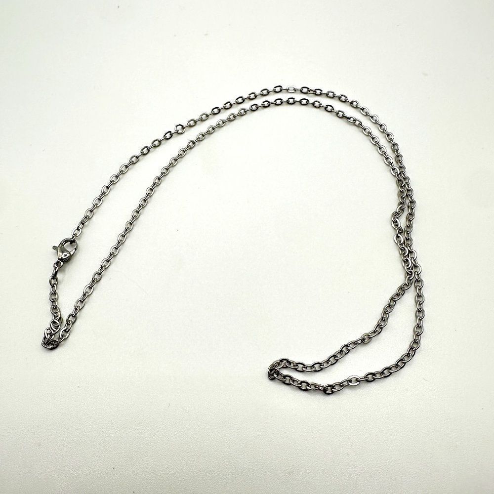 20” stainless steel oval cable chain,‎ 2mm thick